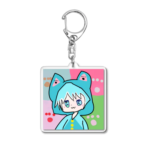 Cat girl Acrylic Key Chain