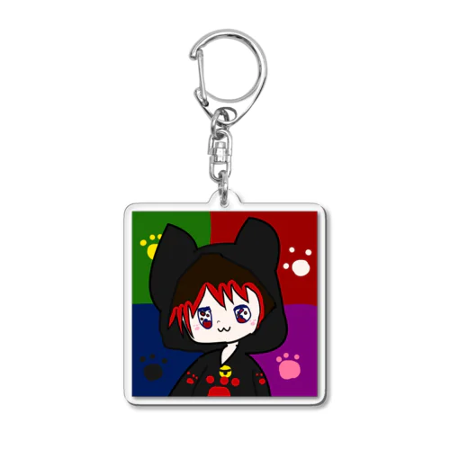 Cat girl Acrylic Key Chain