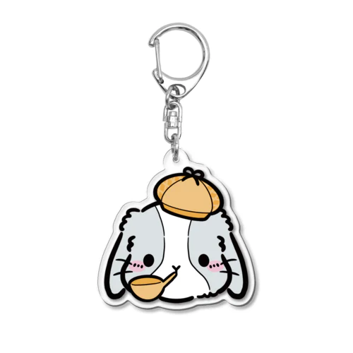 探偵うさ Acrylic Key Chain