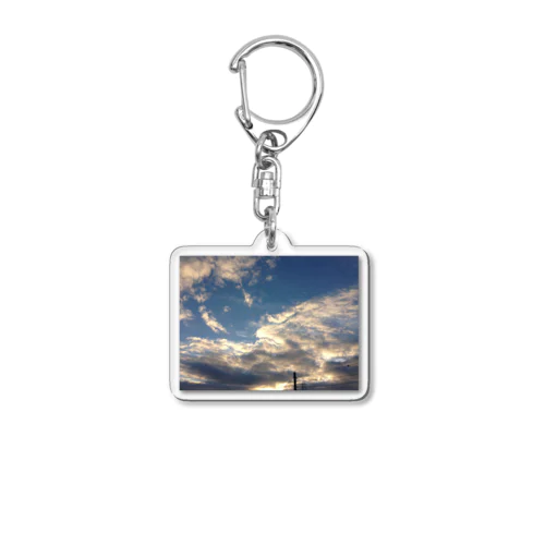 Holy Girl with Wings Acrylic Key Chain