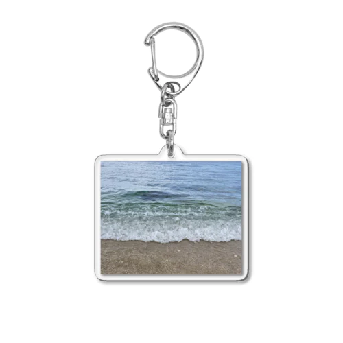 沖縄の海と砂浜 Acrylic Key Chain