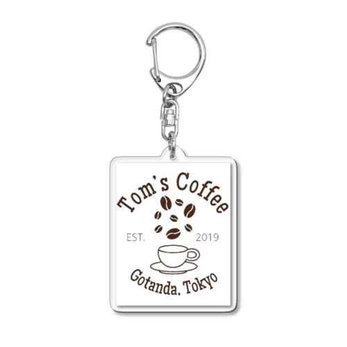 Tom’s Coffee Acrylic Key Chain