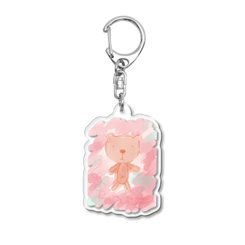 絵の具のくま Acrylic Key Chain