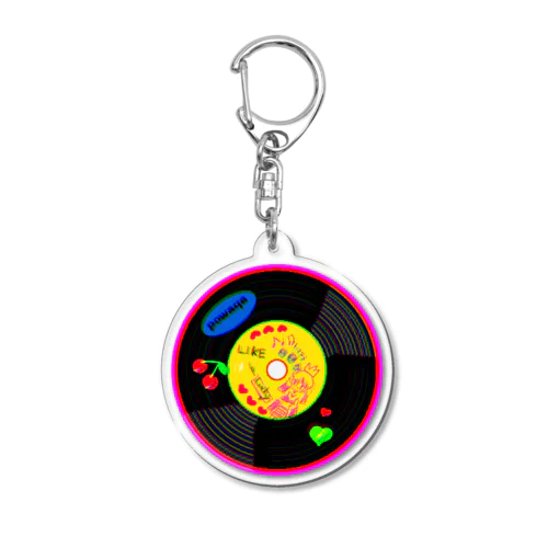 ♡♡♡レコード風キーホルダー♡♡♡ Acrylic Key Chain