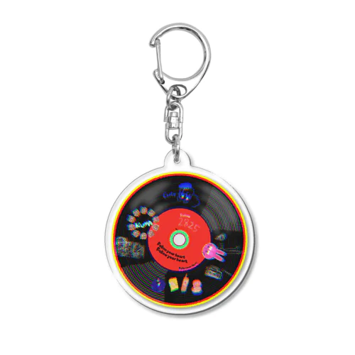 ドット。レコーダー風キーホルダー☆☆パターン2 Acrylic Key Chain