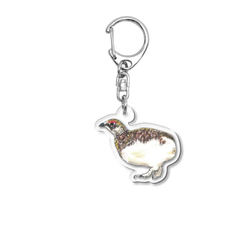 [森図鑑] 雷鳥のイラスト Acrylic Key Chain