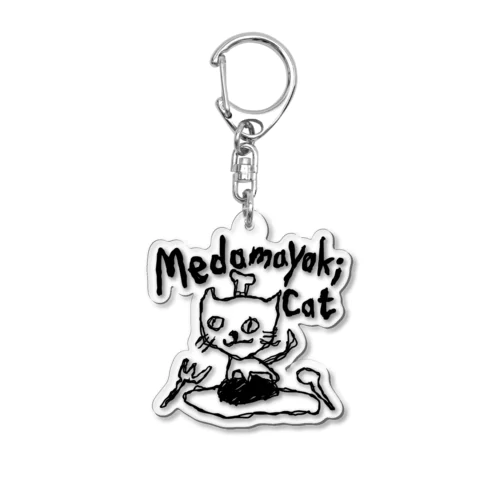 目玉焼きキャット Acrylic Key Chain