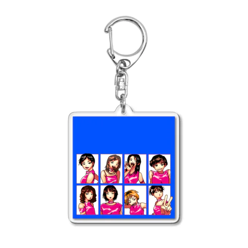 ぎゃるたち Acrylic Key Chain