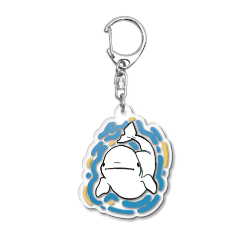 真顔ベルーガ Acrylic Key Chain