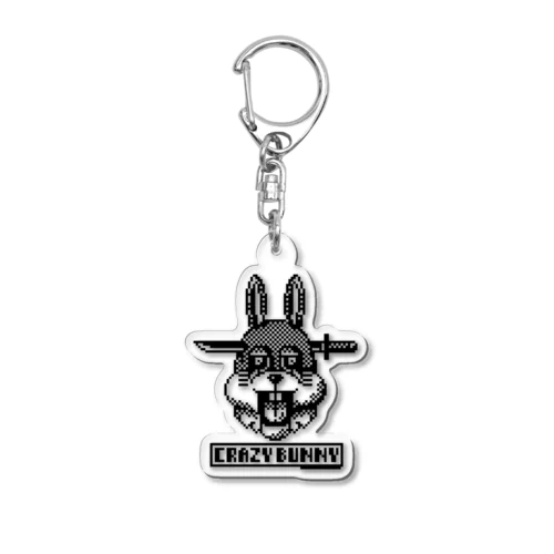 CRAZY BUNNY Acrylic Key Chain