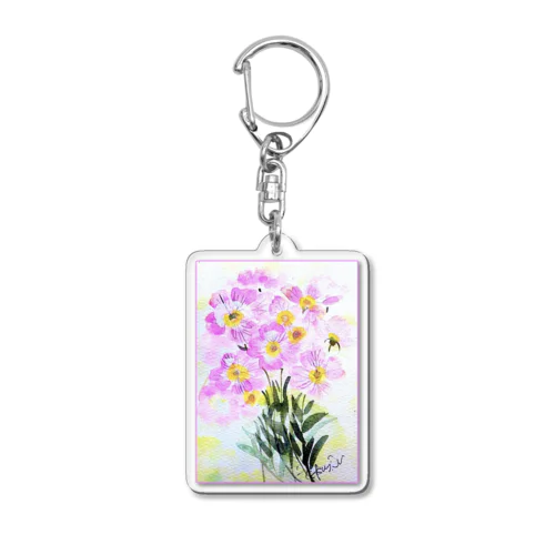 昼咲き月見草BF0902 Acrylic Key Chain