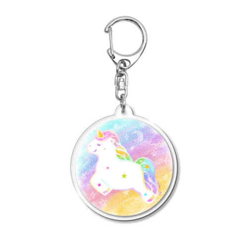 ★虹色ユニコーン★ Acrylic Key Chain