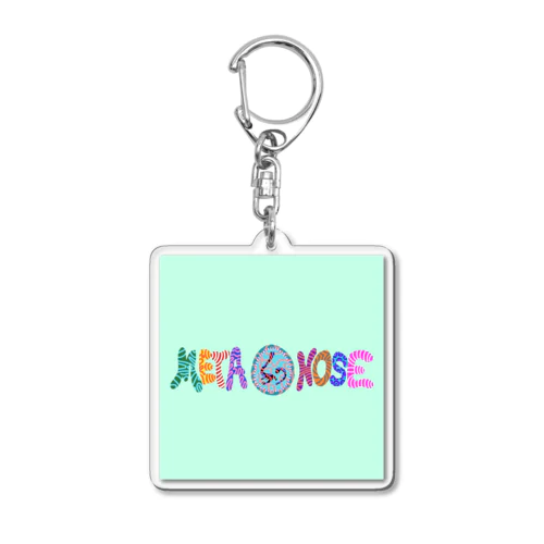 META NOSE COLORFUL 2 Acrylic Key Chain