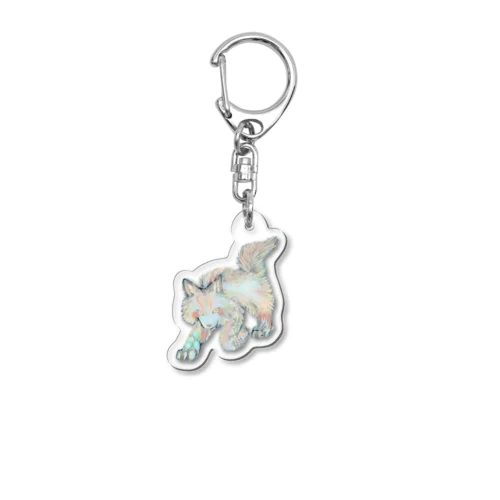 オオカミのウルフル Acrylic Key Chain