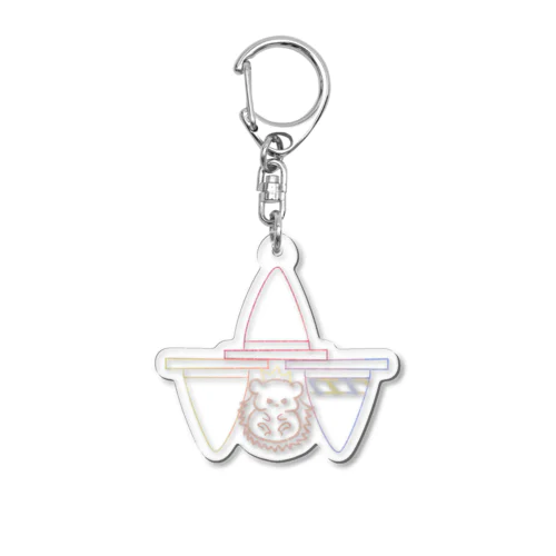 王様ハリネズミ Acrylic Key Chain