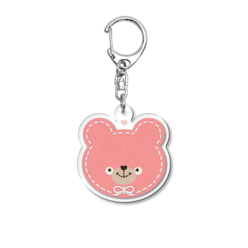 ステッチくまさんピンク Acrylic Key Chain