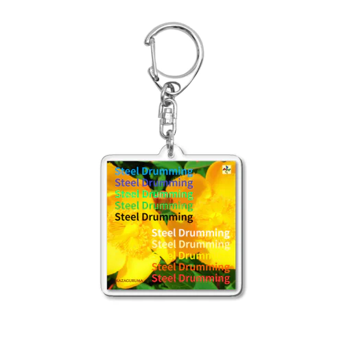 22-Steel Drumming Acrylic Key Chain