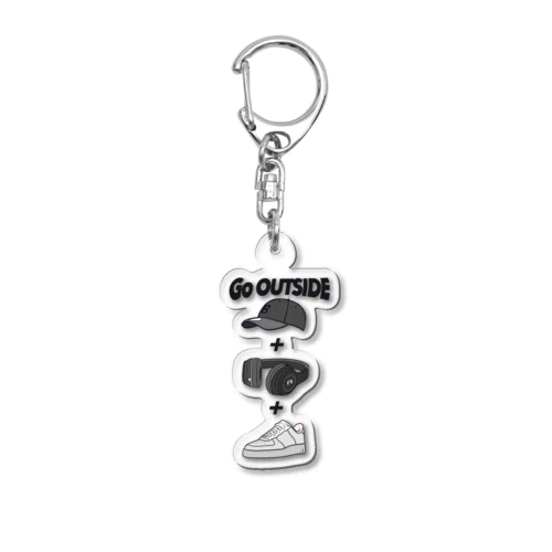 GoOutsidE Acrylic Key Chain