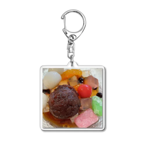 白玉あんみつ Acrylic Key Chain