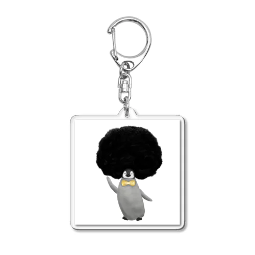 アフロペンギン Acrylic Key Chain