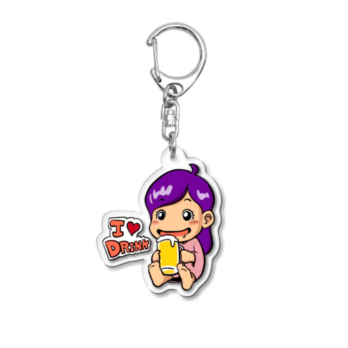 酒好きれんちゃん Acrylic Key Chain