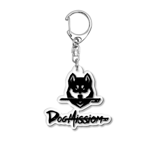 DOGMISSION™グラフィカルロゴタイプB Acrylic Key Chain