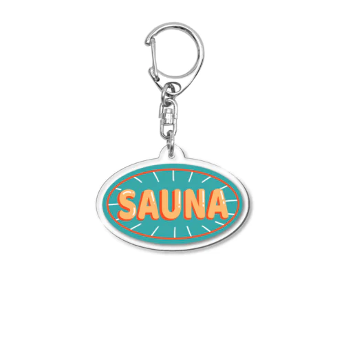 the sauna2 Acrylic Key Chain