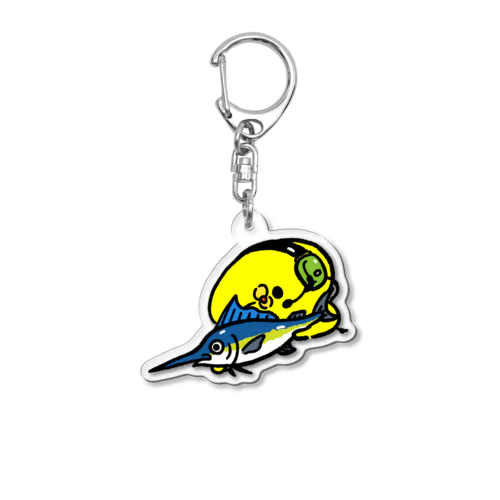 カジキマグロスナイパーのひよこ Acrylic Key Chain