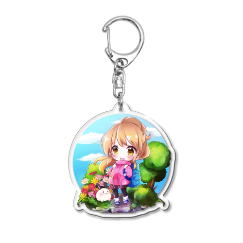 山ガールとうさちゃん Acrylic Key Chain