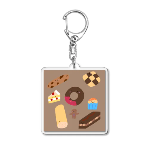 菓子パ Acrylic Key Chain