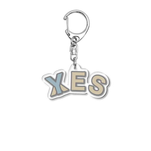 YES→SEX Acrylic Key Chain