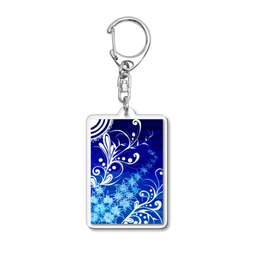 爽やかBlue Acrylic Key Chain