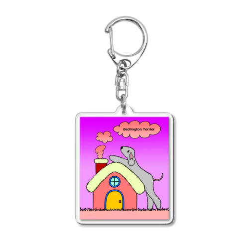 ベドハウス(ブルーVer.) Acrylic Key Chain