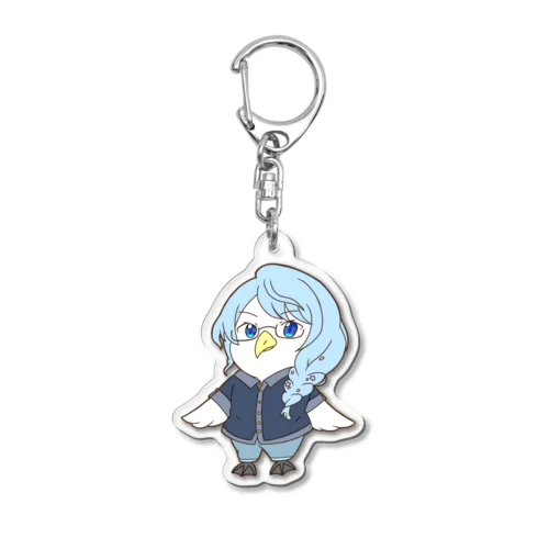 あおば (鳥) Acrylic Key Chain