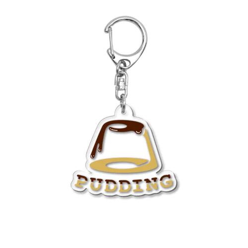 PUDDING Acrylic Key Chain