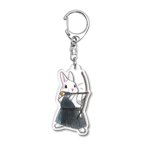 弓道うさぎさん Acrylic Key Chain