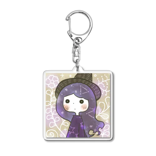 cute cute girl item 002 Acrylic Key Chain