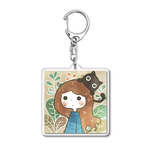 cute cute girl item 004 Acrylic Key Chain