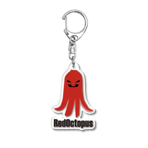 ND RedOctopus ロゴ黒タイプ Acrylic Key Chain
