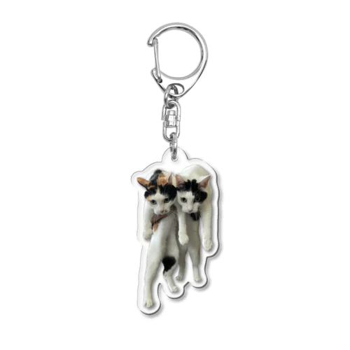 双子猫 Acrylic Key Chain