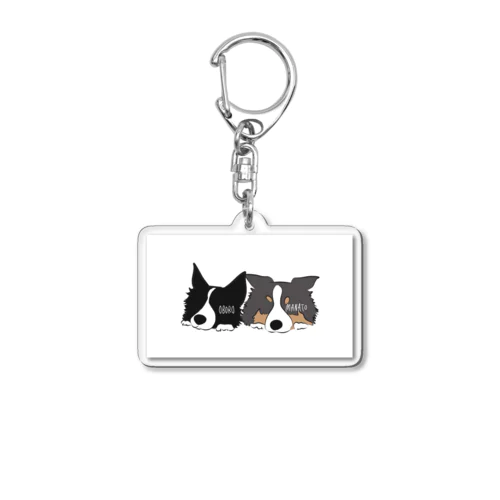 ボーダーコリーおぼまなグッツ Acrylic Key Chain