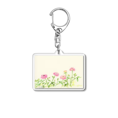 Ranunculus sugar Acrylic Key Chain