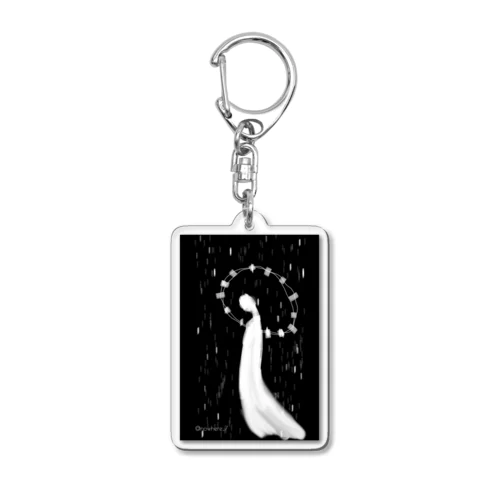 しろいひと Acrylic Key Chain