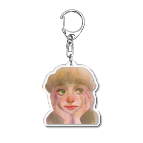 かんがえちゅう Acrylic Key Chain