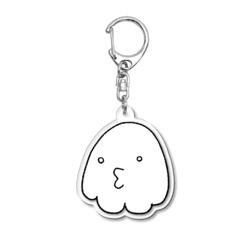 白いマスコット Acrylic Key Chain