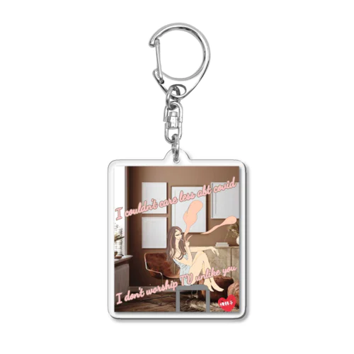 コロナどうでもいい Acrylic Key Chain