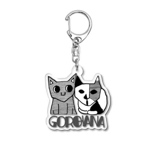 【猫】目覚めた猫の漫画『ごろとはな』-GOROHANA- Acrylic Key Chain