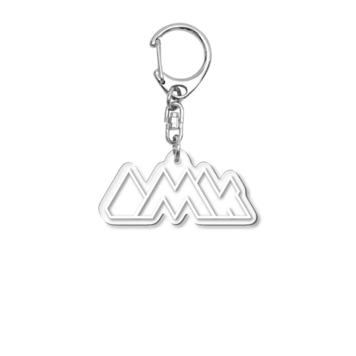 OMK White line Acrylic Key Chain