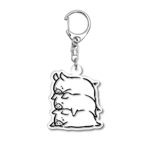 3匹の豚さん Acrylic Key Chain