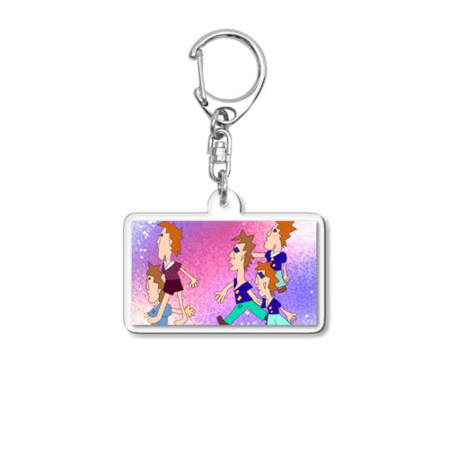 横向きくん Acrylic Key Chain